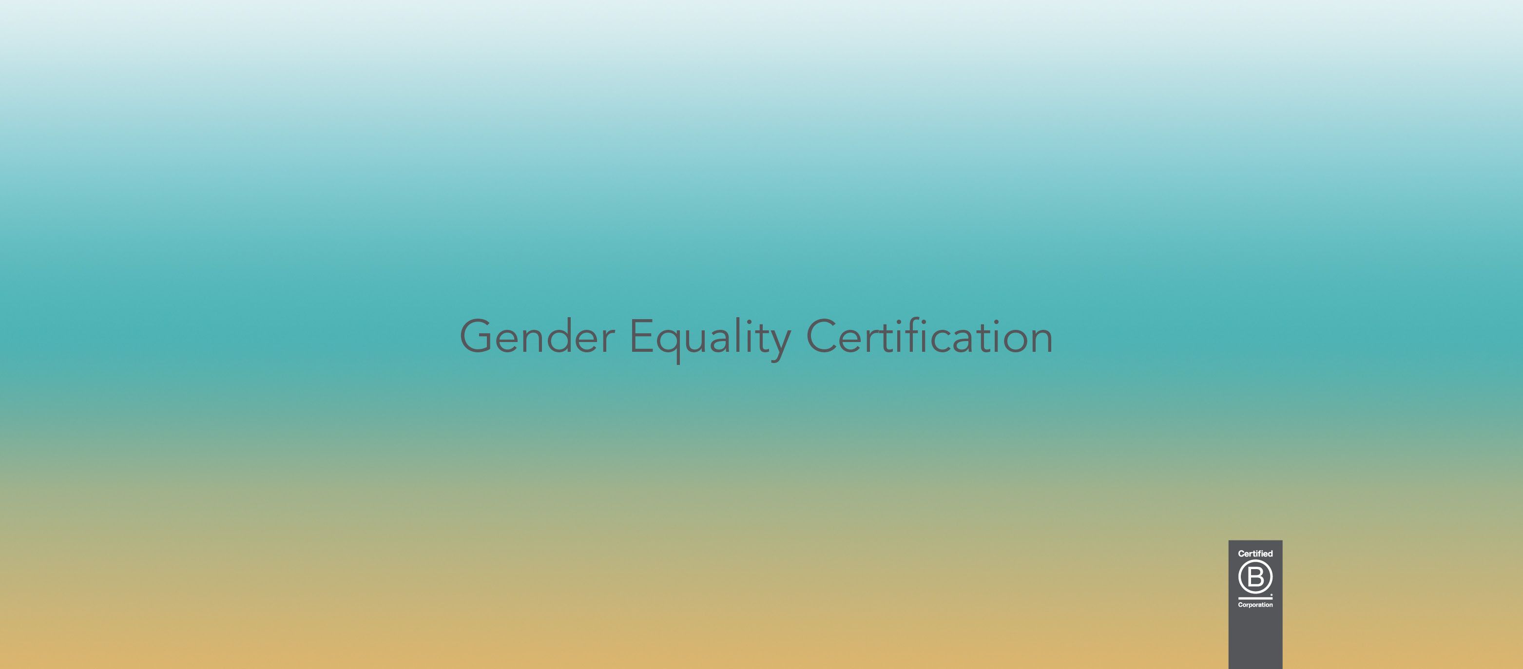 Certificazione per la parità di genere